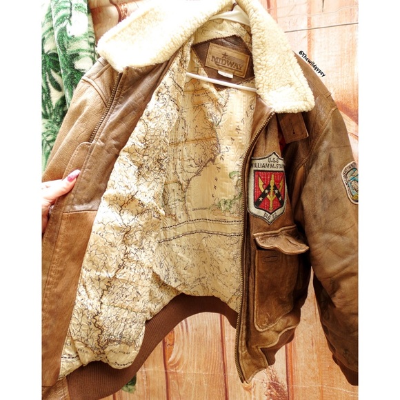 Sold 🌻 Vintage flying tigers heavy weight leather flight jacket - Picture 5 of 11